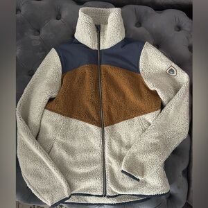 Kuhl Sherpa color block zip-up sweater - M